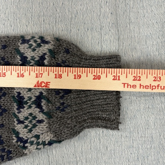 Vintage Winona Knits Sweater Men's XL Wool Blend Nordic Made in USA - Picture 4 of 6